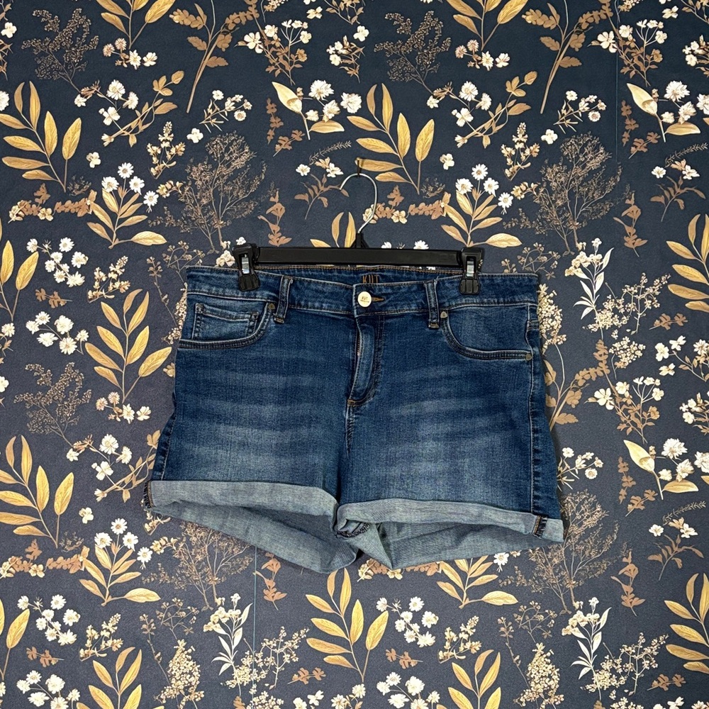 Kut from the Kloth Dark Blue Jean Shorts Size 12